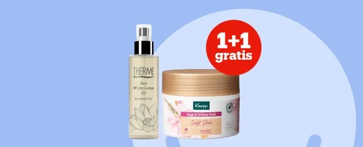 1+1 gratis kneipp en theme
