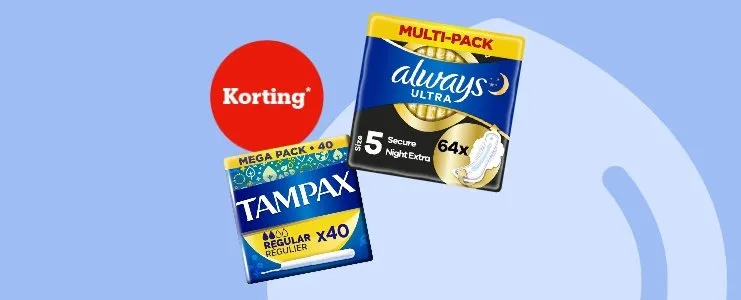 korting maandverband